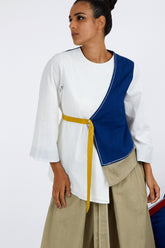 Asha - Overlap Belted Top